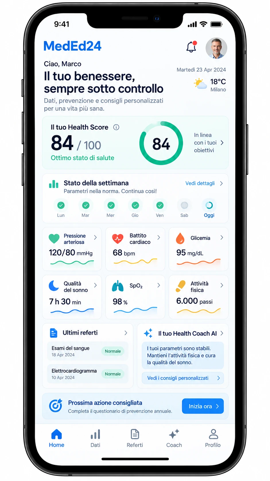App MedEd24 su iPhone